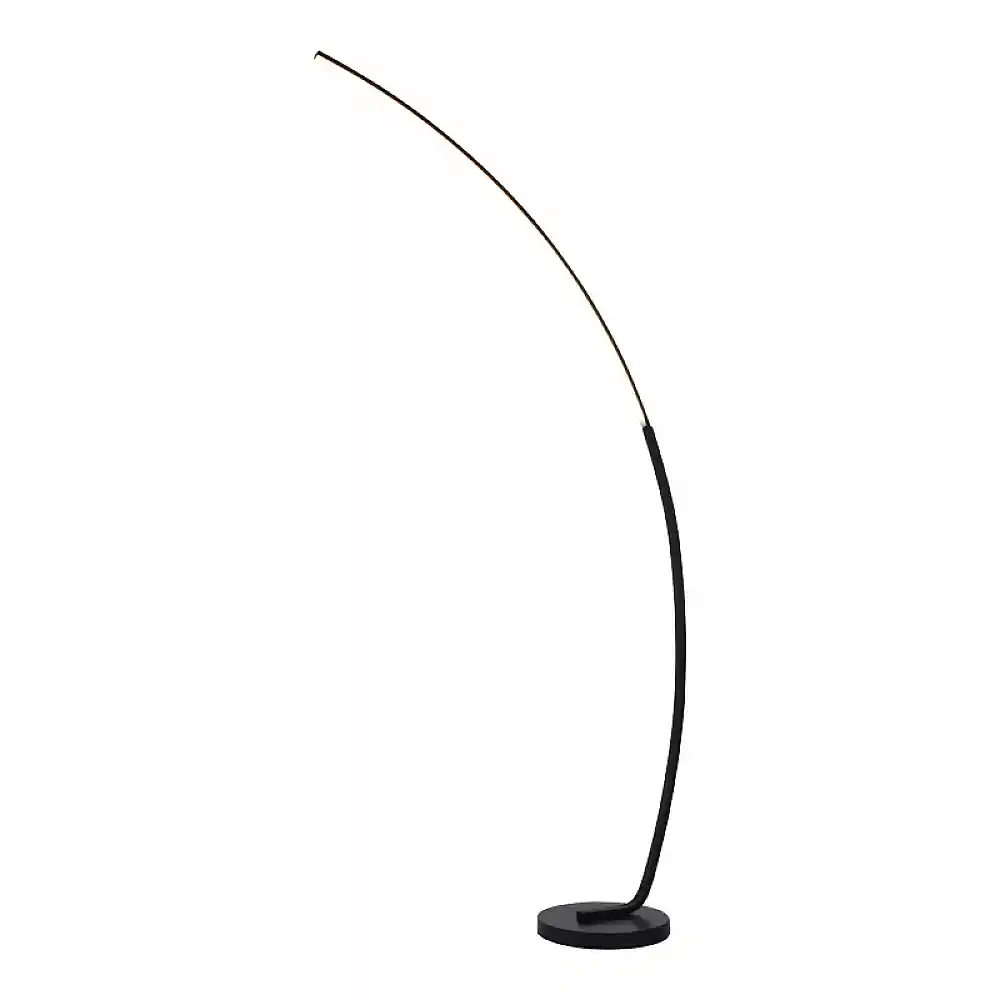 Φωτιστικό δαπέδου Archer pakoworld led μαύρο μεταλλικό 70x28x165εκ