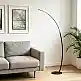 Φωτιστικό δαπέδου Archer pakoworld led μαύρο μεταλλικό 70x28x165εκ