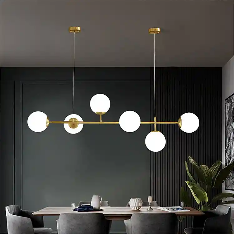 Φωτιστικό οροφής Bemfy pakoworld led χρυσό μεταλλικό 120x15x15εκ