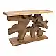 Κονσόλα Nasiol Inart teak ξύλο σε φυσική απόχρωση 120x40x75εκ