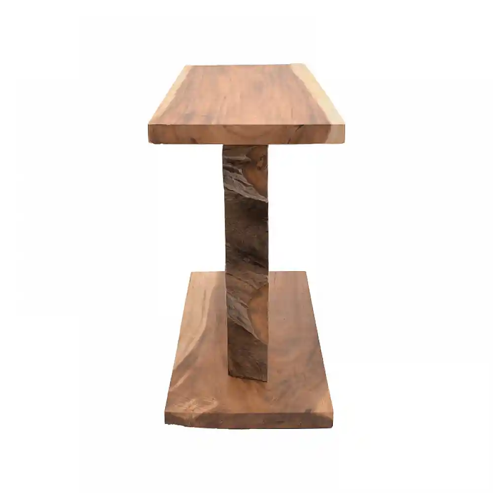 Κονσόλα Nasiol Inart teak ξύλο σε φυσική απόχρωση 120x40x75εκ