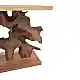 Κονσόλα Nasiol Inart teak ξύλο σε φυσική απόχρωση 120x40x75εκ