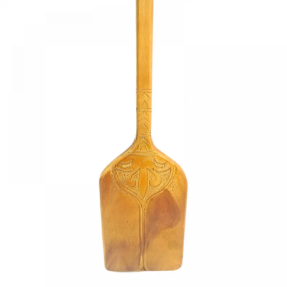 Διακοσμητικό τοίχου κουπί Paddly Inart μαόνι ξύλο σε φυσική απόχρωση 20x3x120εκ