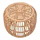 Σκαμπό Rajesty pakoworld rattan σε φυσική απόχρωση Φ60x46εκ