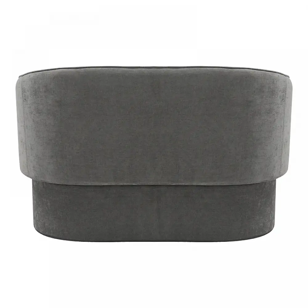 Καναπές διθέσιος Playmob pakoworld ύφασμα σε γκρι απόχρωση 128x65x79εκ