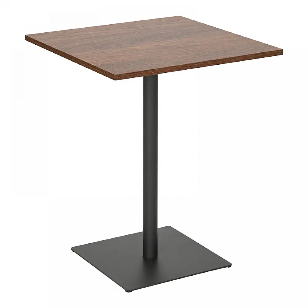 Τραπέζι Nerobian pakoworld mdf σε καρυδί απόχρωση 60x60x75εκ