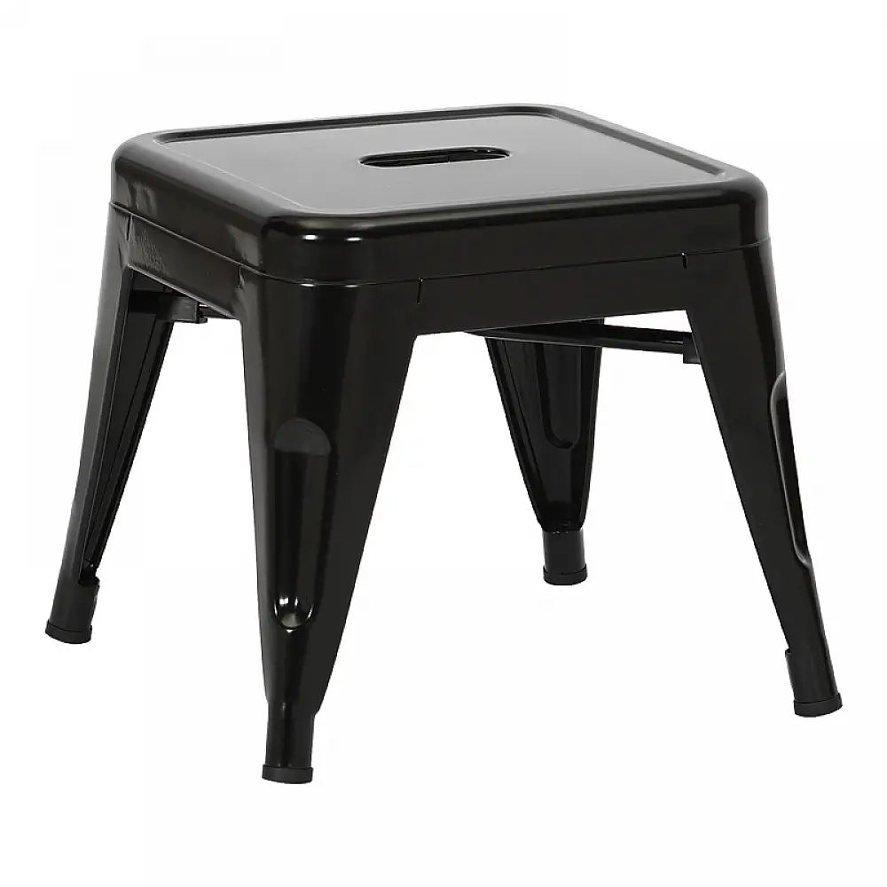 Σκαμπό Utopia pakoworld μέταλλο σε μαύρη απόχρωση 35x35x31εκ