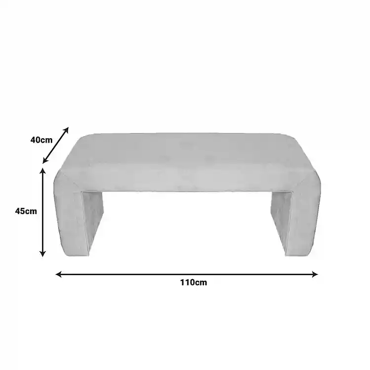 Σκαμπό Gagga Inart βελούδο σε πράσινη απόχρωση 110x40x45εκ