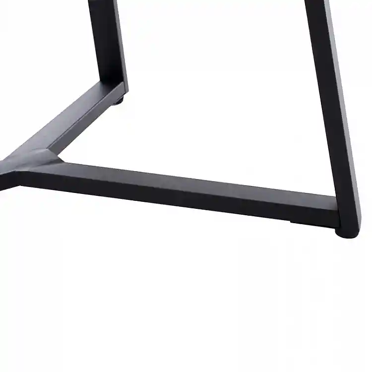 Βάση τραπεζιού Vampor I pakoworld μεταλλική σε μαύρη απόχρωση 112x60x72εκ