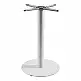 Βάση τραπεζιού Jefry pakoworld μεταλλική σε λευκή απόχρωση Φ48x73εκ