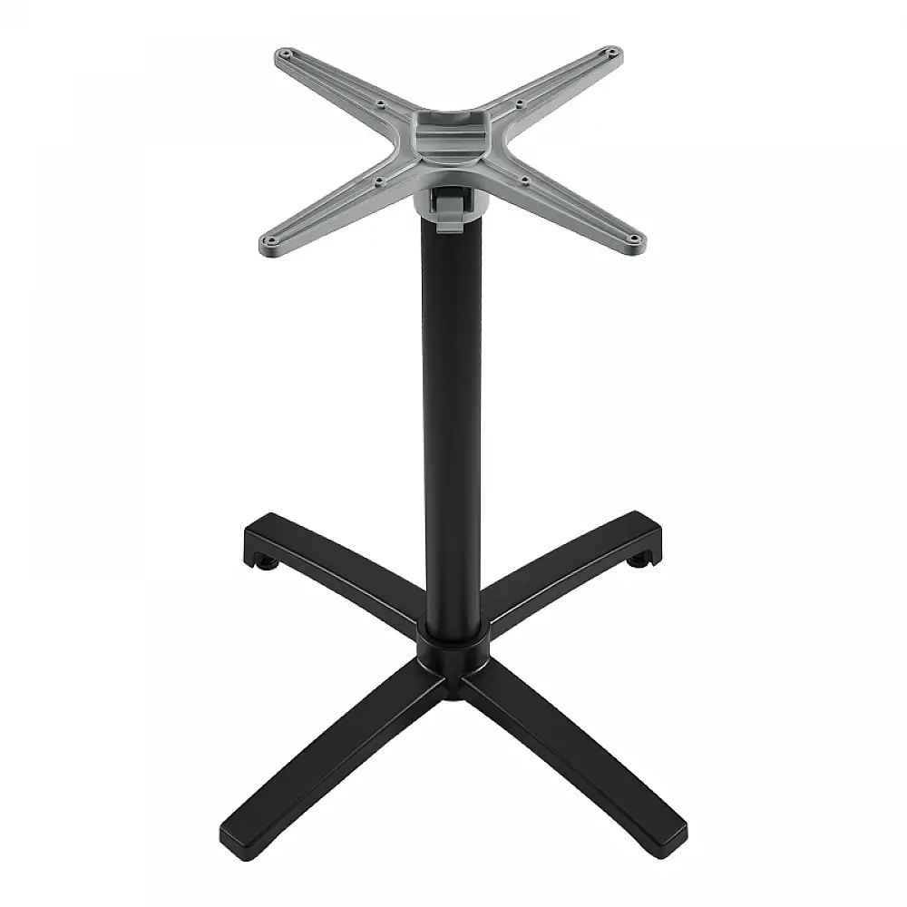 Βάση τραπεζιού Levo pakoworld μεταλλική σε μαύρη απόχρωση 69x69x73εκ