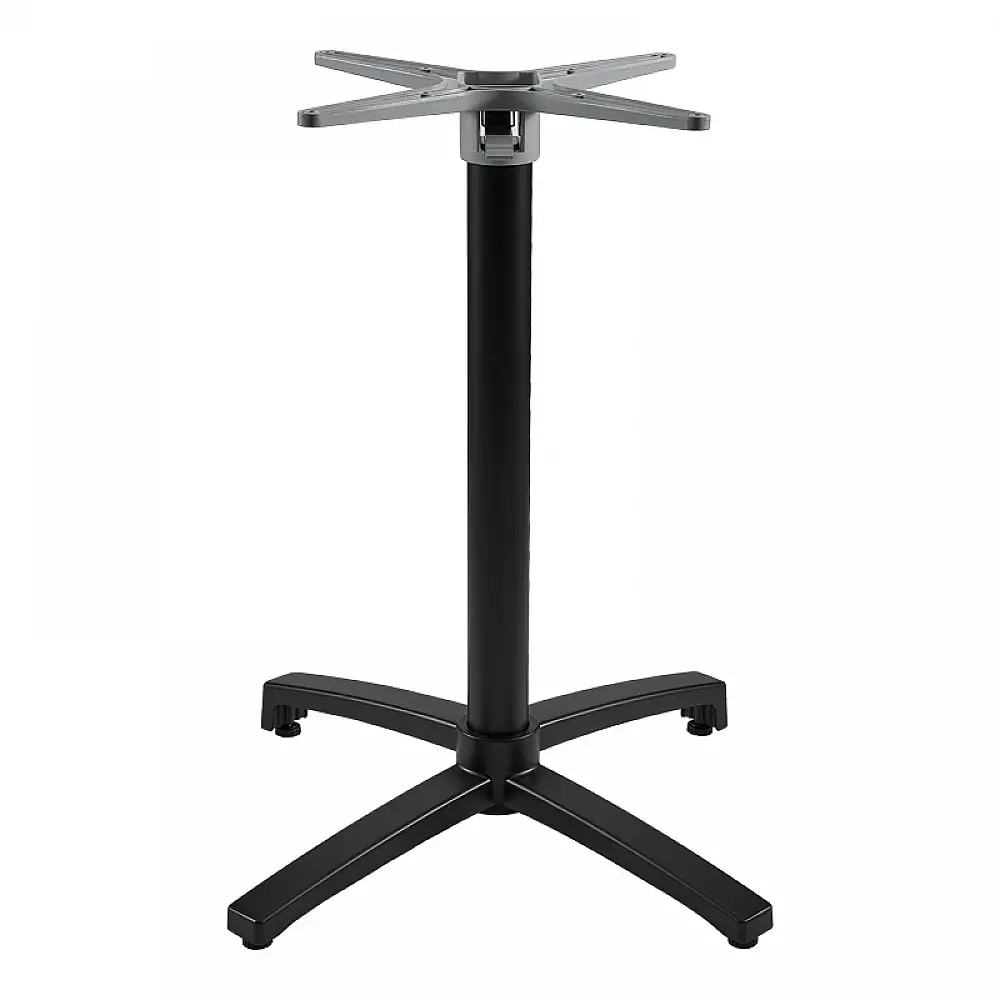 Βάση τραπεζιού Levo pakoworld μεταλλική σε μαύρη απόχρωση 69x69x73εκ