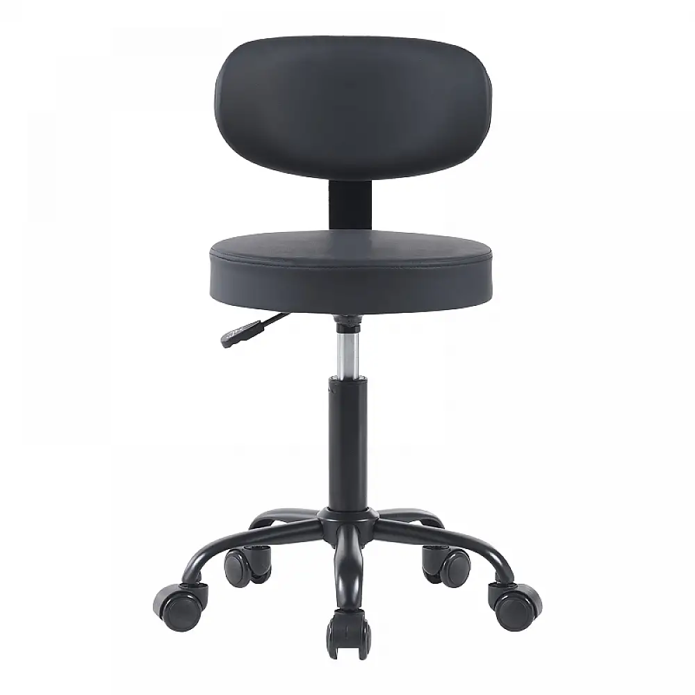 Καρέκλα γραφείου τροχήλατη Mafeshi pakoworld pu σε μαύρη απόχρωση 45x44x70-82εκ