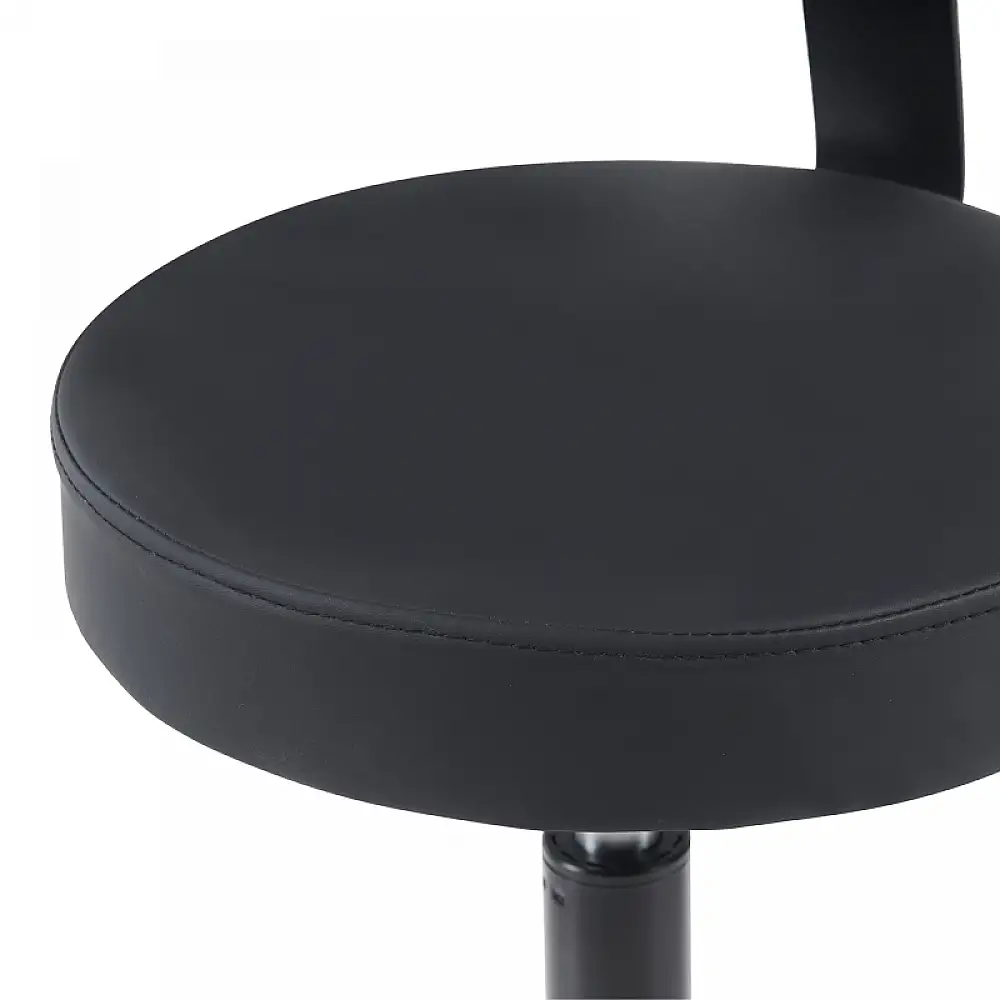 Καρέκλα γραφείου τροχήλατη Mafeshi pakoworld pu σε μαύρη απόχρωση 45x44x70-82εκ