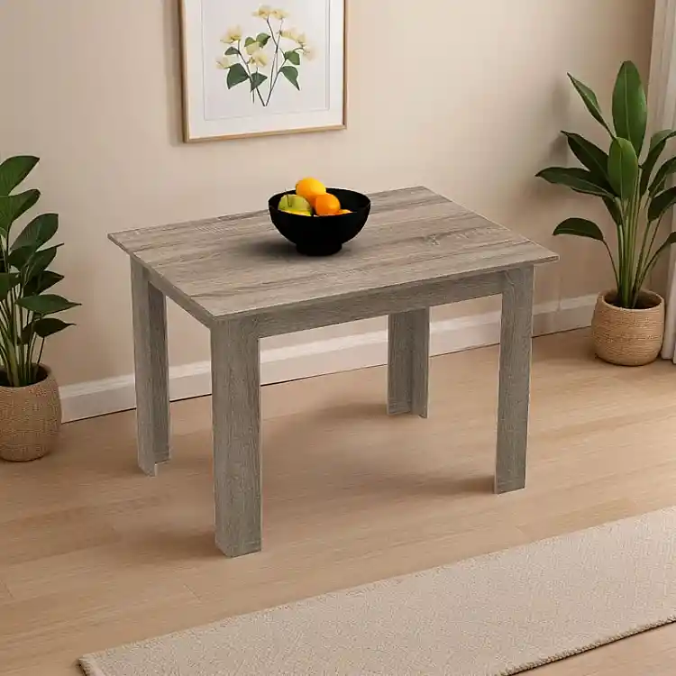 Τραπέζι Manka pakoworld σε sonoma truffle απόχρωση 110x80x77εκ