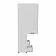 Βιτρίνα-στήλη Toscana pakoworld σε λευκή απόχρωση 50x42x222.5εκ