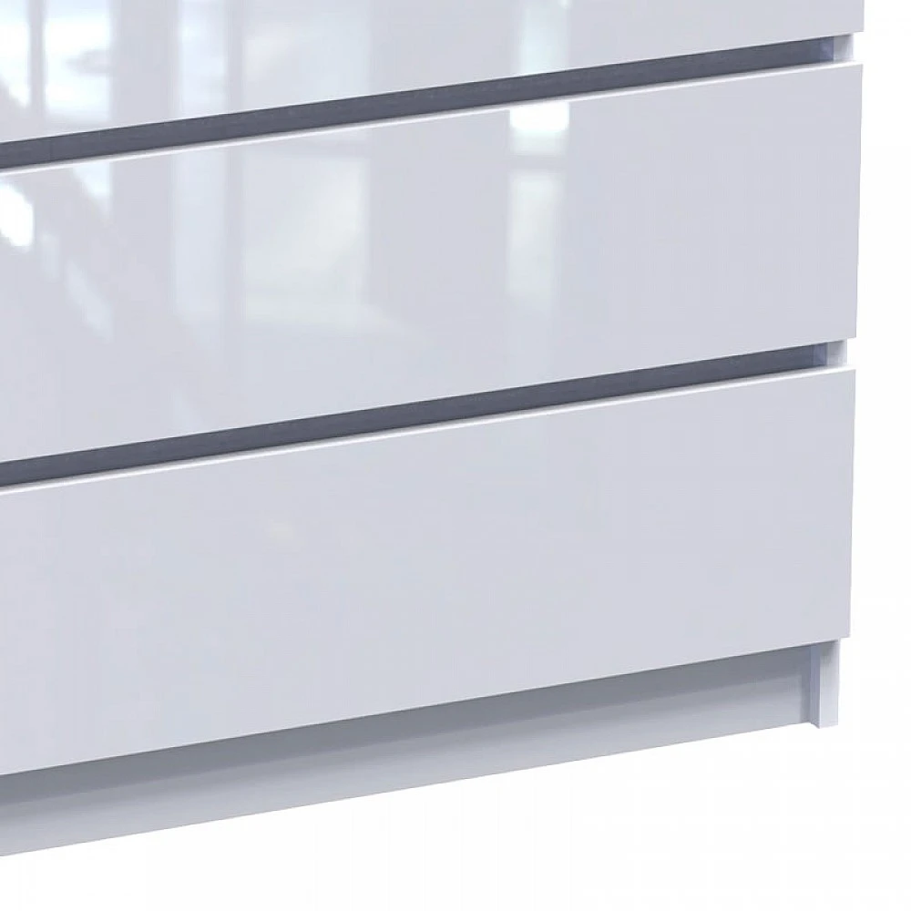 Συρταριέρα Dicama pakoworld mdf σε λευκη glossy απόχρωση 85.5x47x98εκ Συρταριέρα Dicama pakoworld mdf σε λευκη glossy απόχρωση 85.5x47x98εκ