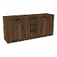 Μπουφές Doha pakoworld καρυδί με oak 180x45x80.5εκ