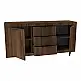 Μπουφές Doha pakoworld καρυδί με oak 180x45x80.5εκ