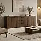 Μπουφές Doha pakoworld καρυδί με oak 210x45x80.5εκ