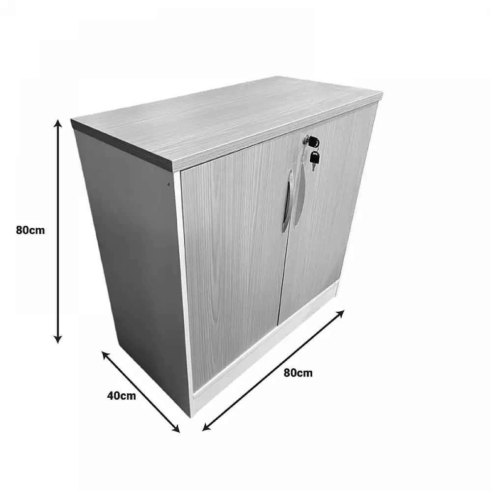 Ντουλάπι γραφείου Armadi pakoworld σε sonoma-λευκή απόχρωση 80x40x80εκ