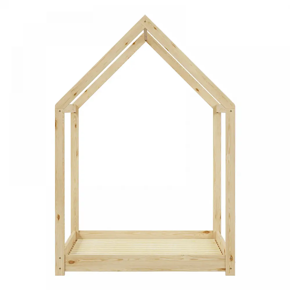 Παιδικό κρεβάτι Nino τ. Montessori pakoworld ξύλο πεύκου σε φυσική απόχρωση 90x190εκ