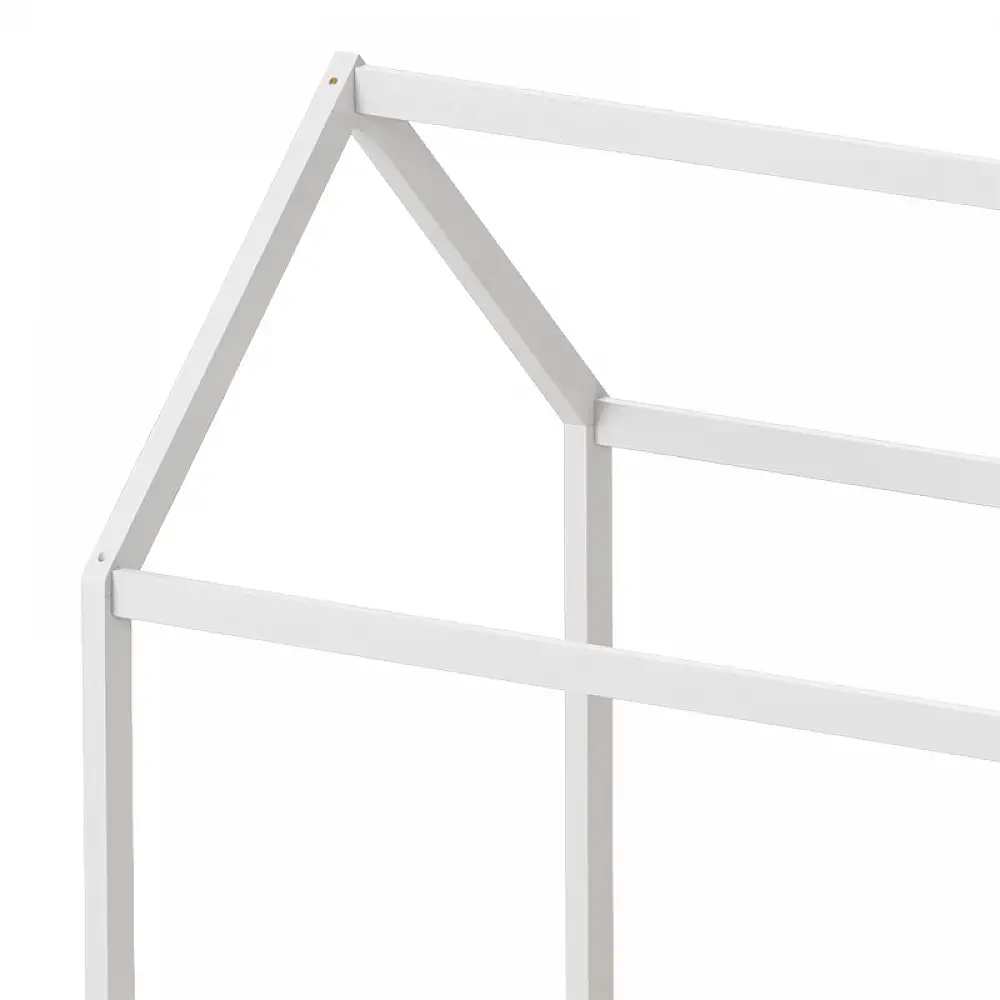 Παιδικό κρεβάτι Mellin τ. Montessori με 2 συρτάρια pakoworld ξύλο πεύκου σε λευκή απόχρωση 90x190εκ