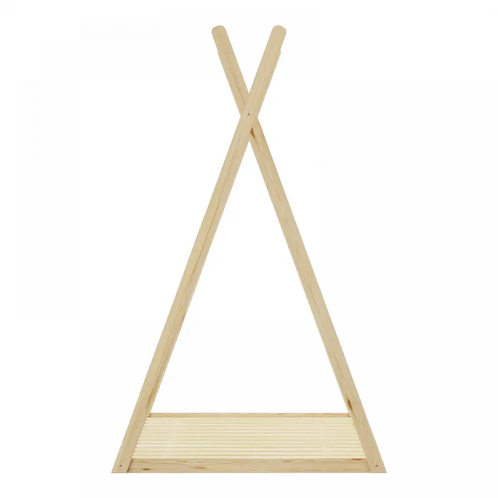 Παιδικό κρεβάτι Lilly τ. Montessori pakoworld ξύλο πεύκου σε φυσική απόχρωση 90x190εκ