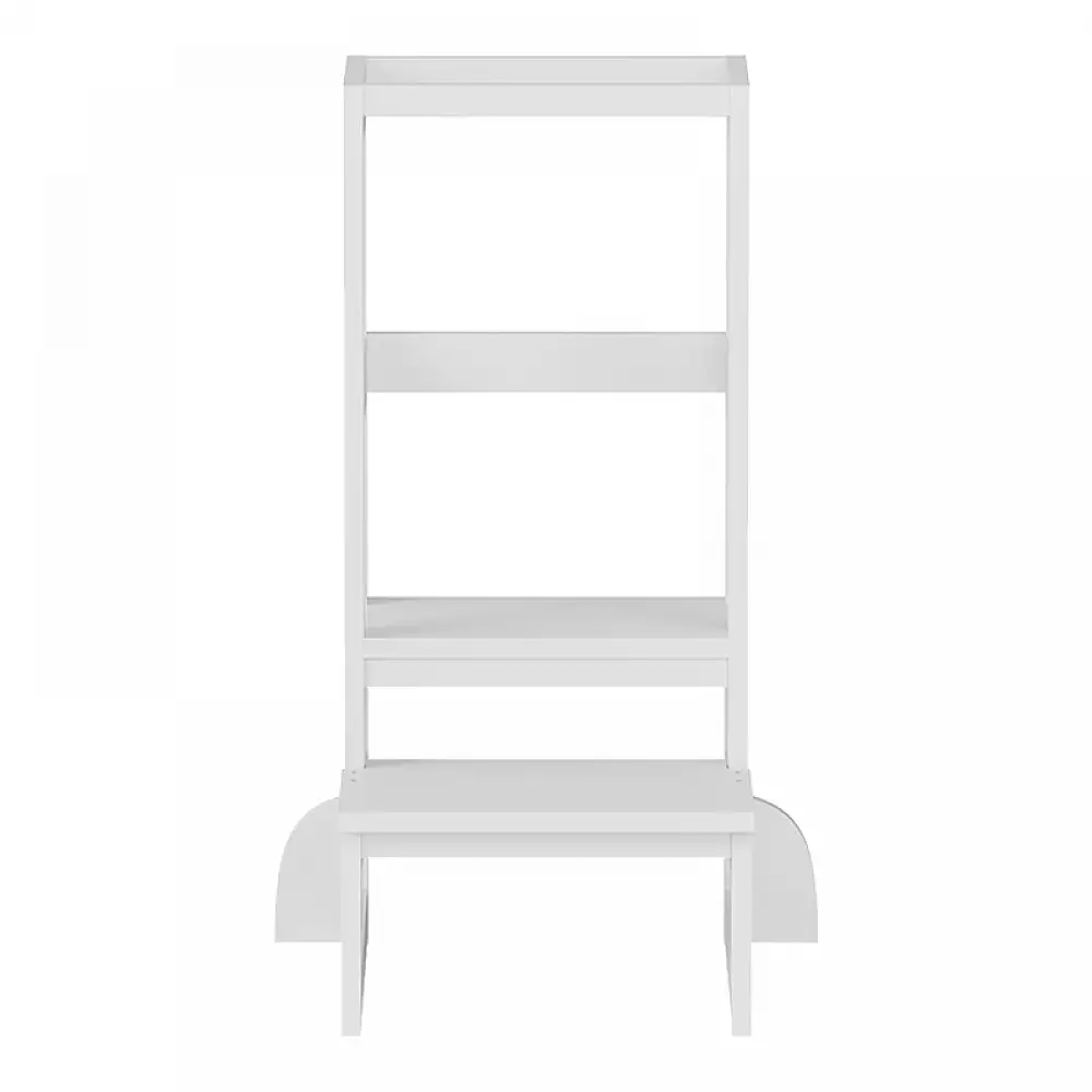 Παιδικός πύργος εκμάθησης Chiquel pakoworld τ. Montessori ξύλο σε λευκή απόχρωση 45.7x51x90εκ