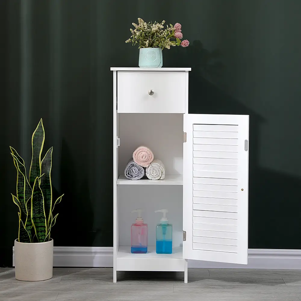 Ντουλάπι-στήλη Chesy pakoworld mdf λευκό 32x30x87εκ