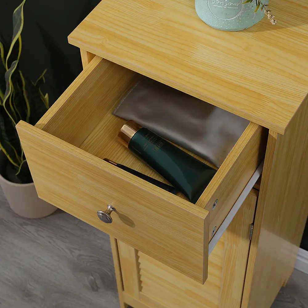 Ντουλάπι-στήλη Chesy pakoworld mdf σε φυσική απόχρωση 32x30x87εκ