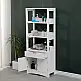 Ντουλάπι-στήλη Sejo pakoworld mdf λευκό 60x32.5x154εκ