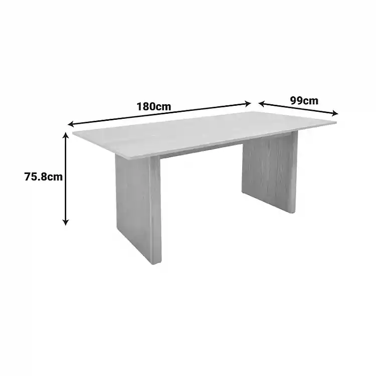 Τραπέζι Eleganza pakoworld sonoma MDF 180x99x75,8εκ