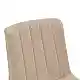 Καρέκλα Dalby pakoworld μπεζ ύφασμα sonoma rubberwood 50x45x85,5εκ | 2 τμχ