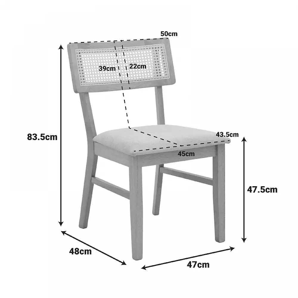 Τραπεζαρία Raffles pakoworld σετ 5τεμ rubberwood με pe rattanσε φυσική απόχρωση 150x90x76εκ