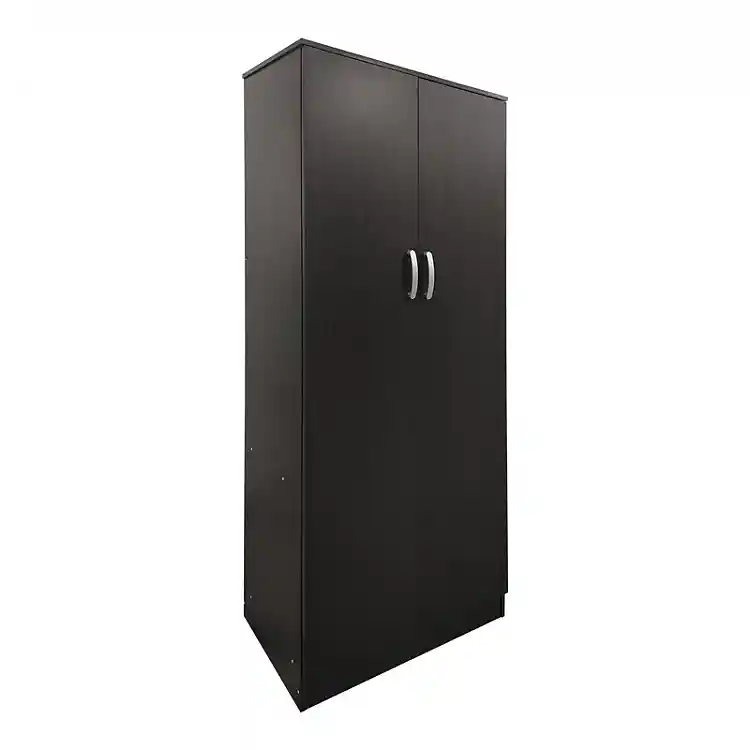 Ντουλάπα δίφυλλη Athos pakoworld σε wenge απόχρωση 80x42x180εκ
