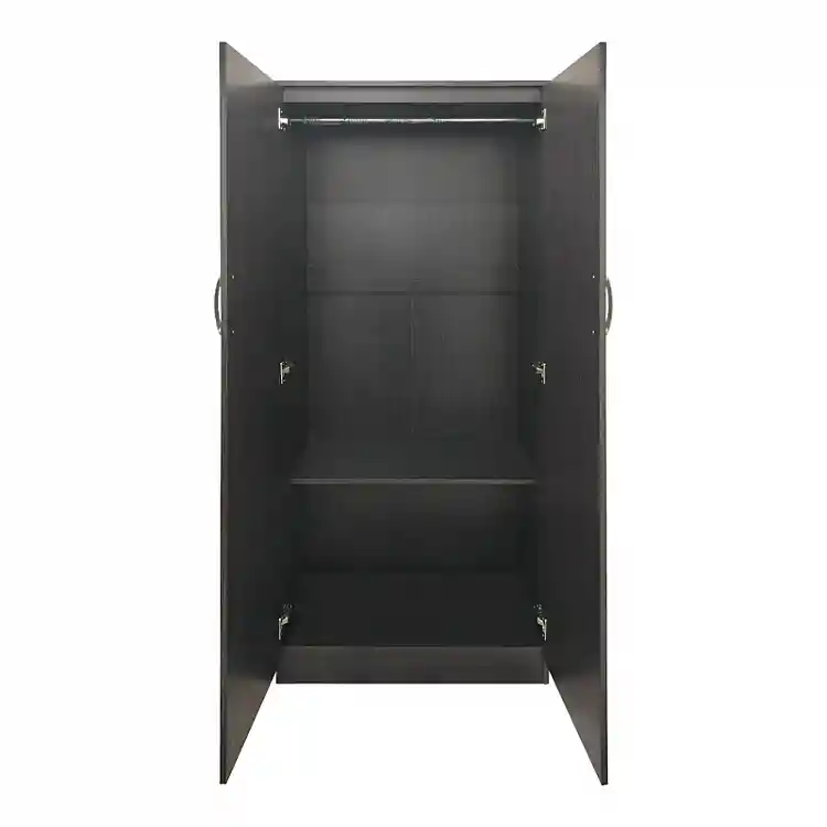 Ντουλάπα δίφυλλη Athos pakoworld σε wenge απόχρωση 80x42x180εκ