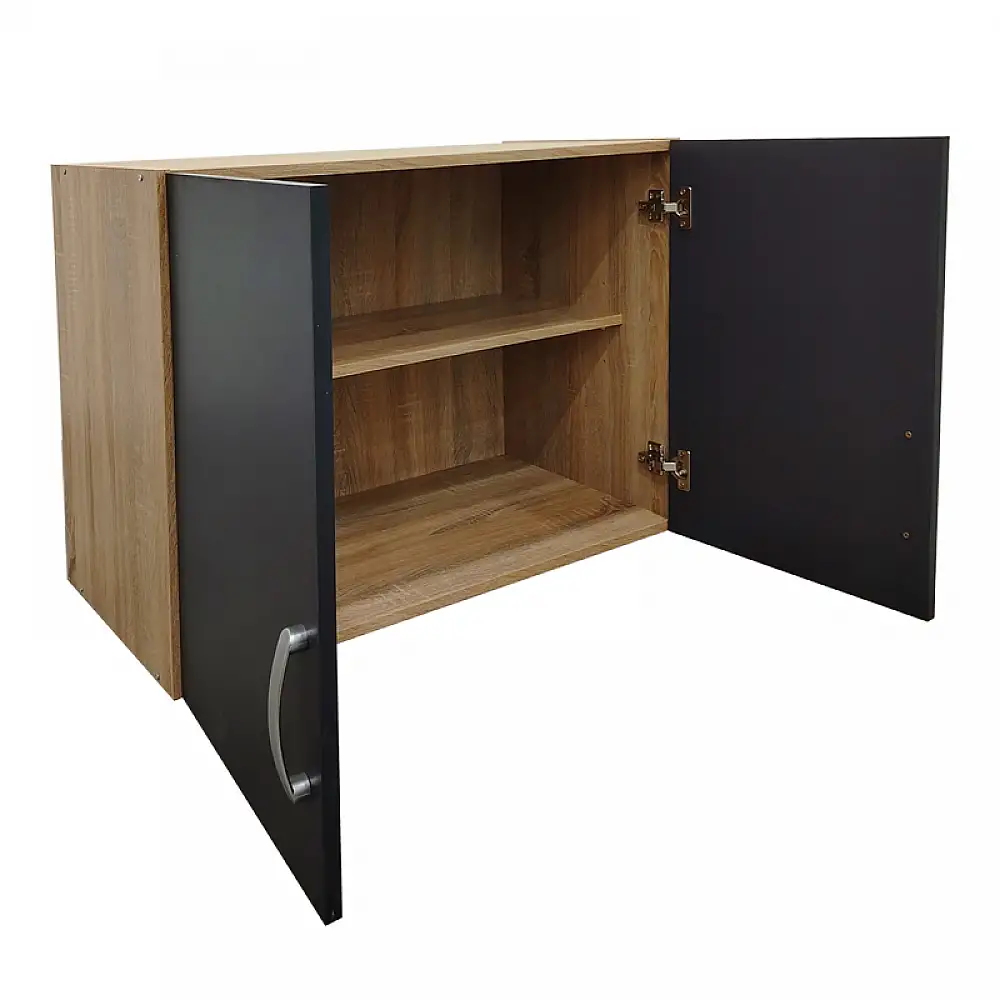 Πατάρι ντουλάπας δίφυλλο Lego pakoworld σε sonoma-ανθρακί απόχρωση 79x41.5x60εκ