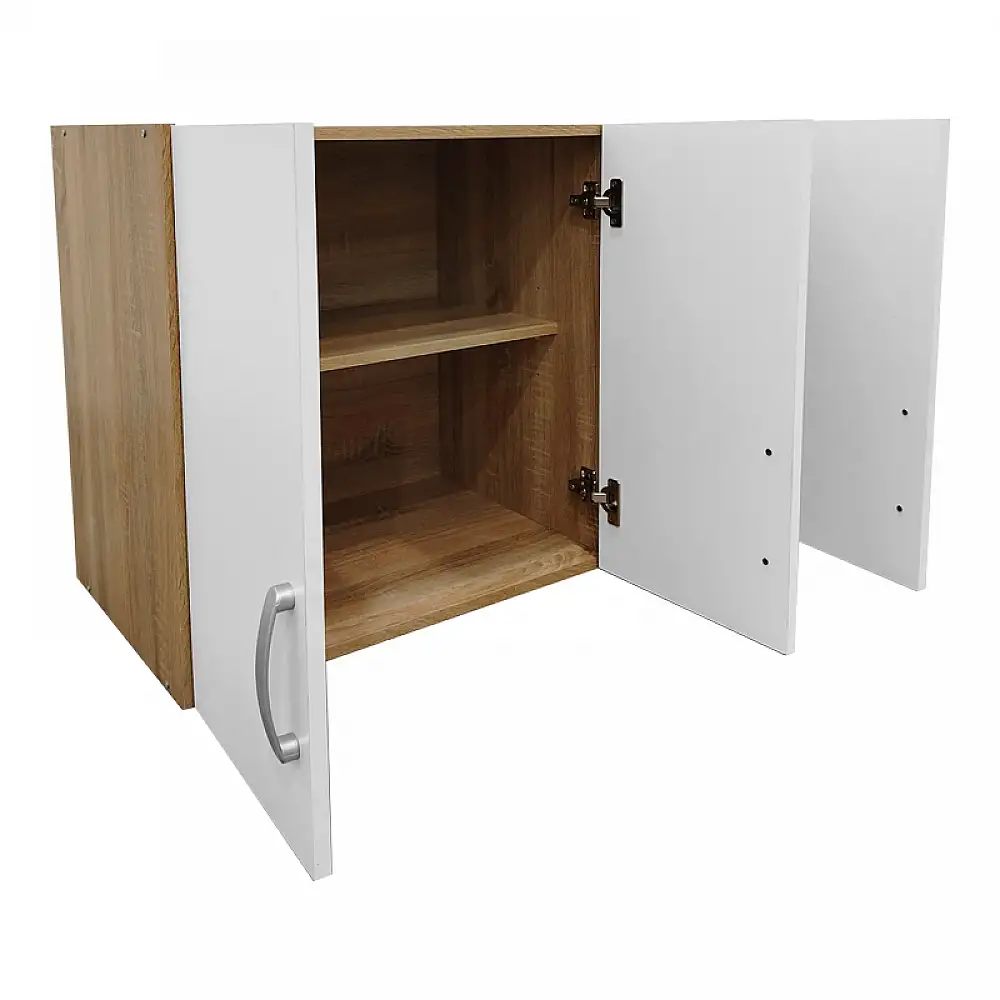 Πατάρι ντουλάπας τρίφυλλο Lego pakoworld σε sonoma-λευκή απόχρωση 90x41.5x60εκ