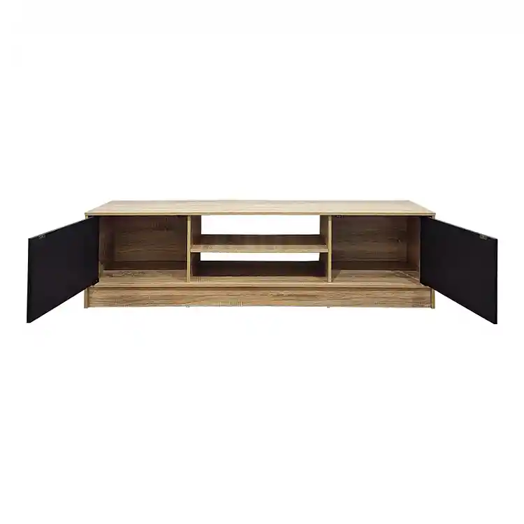 Έπιπλο τηλεόρασης Sasa pakoworld sonoma-ανθρακί 150x35x41.5εκ