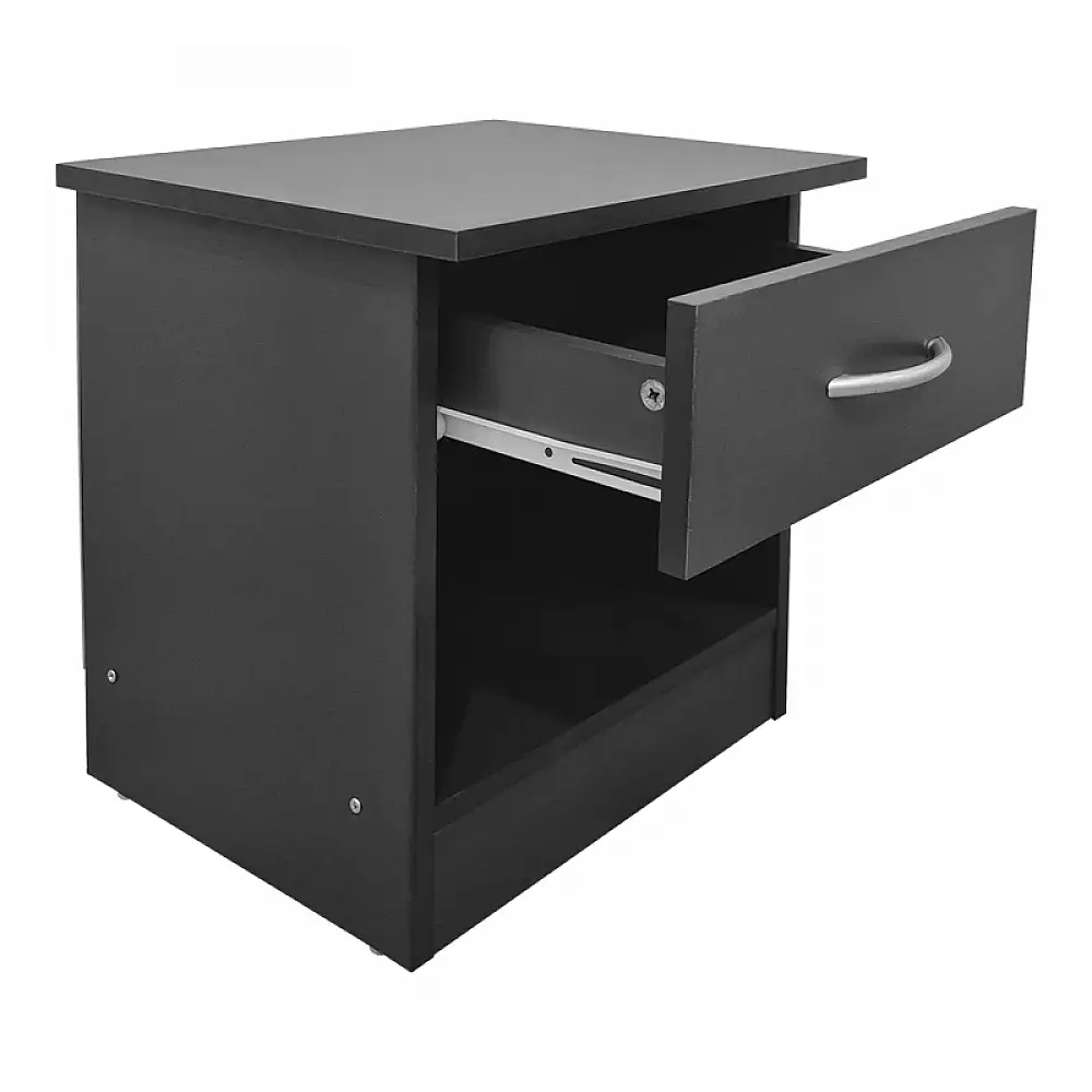 Κομοδίνο Bedy pakoworld ανθρακί 40x34x42εκ