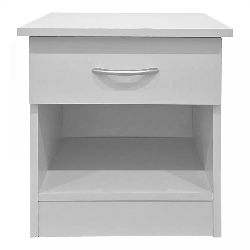 Κομοδίνο Bedy pakoworld λευκό 40x34x42εκ