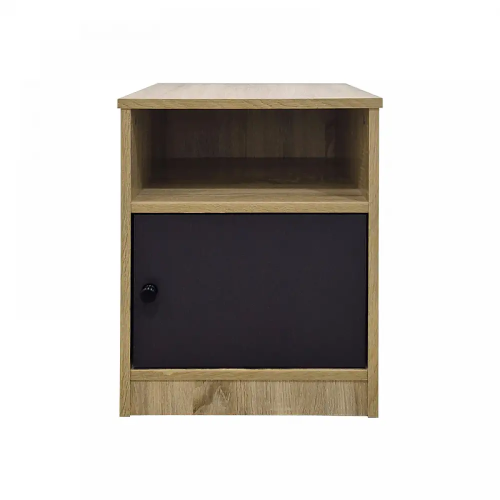 Κομοδίνο Lenea pakoworld sonoma-ανθρακί 40x40x50εκ