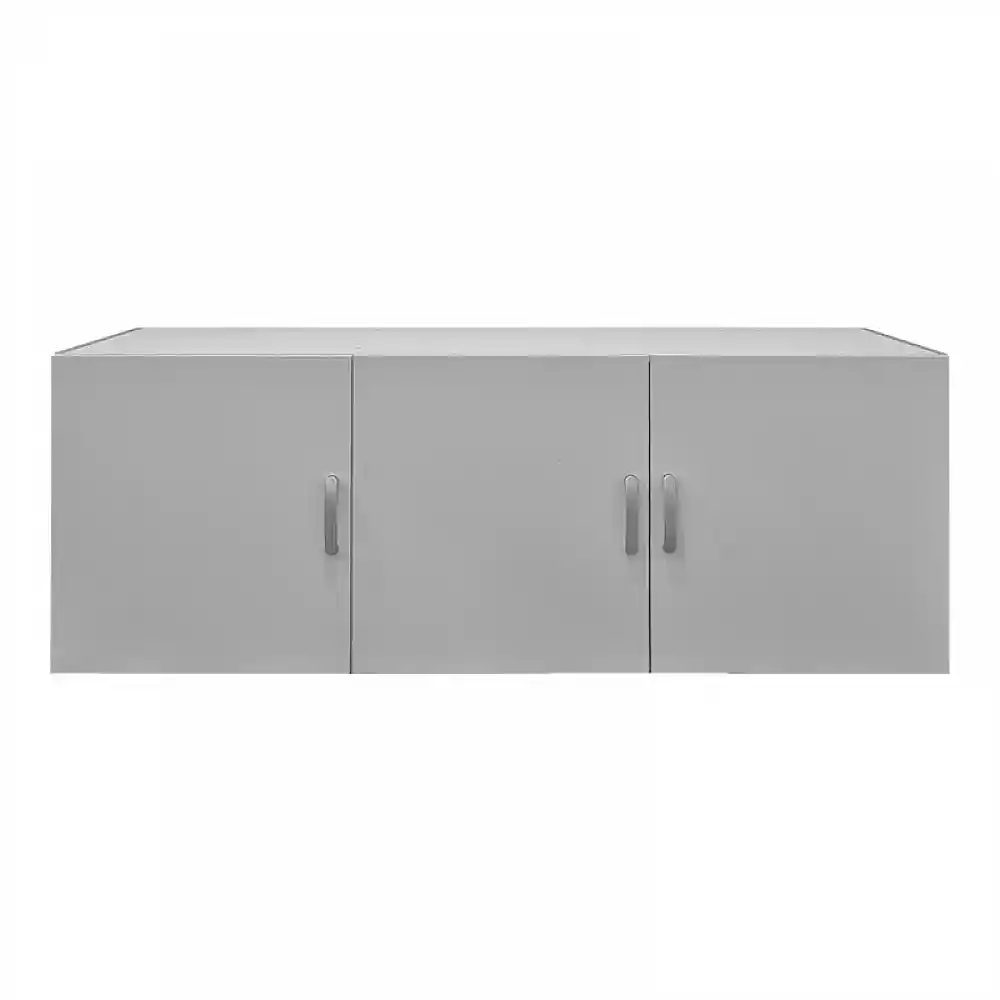 Πατάρι ντουλάπας τρίφυλλο Alvia pakoworld λευκό 150x51x60εκ