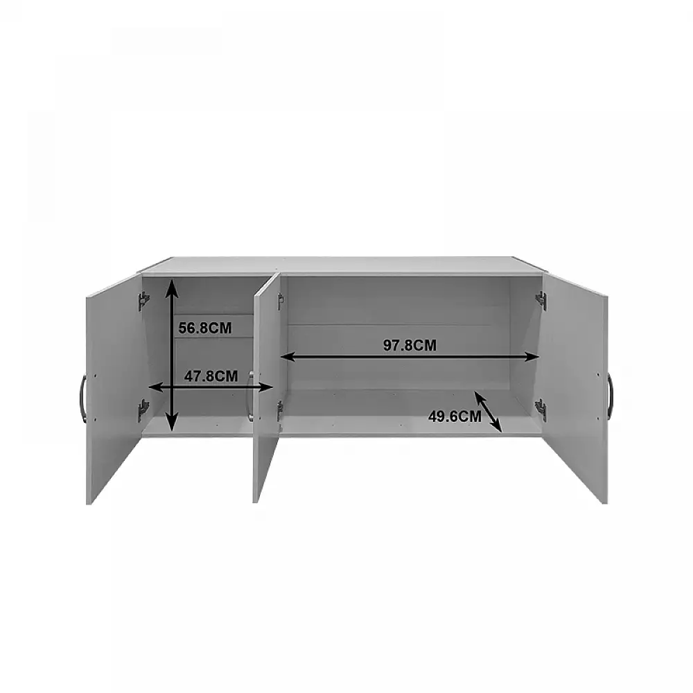Πατάρι ντουλάπας τρίφυλλο Alvia pakoworld wenge 150x51x60εκ