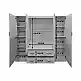 Ντουλάπα τετράφυλλη με 2 συρτάρια Alvia pakoworld sonoma 200x51x180εκ