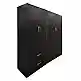 Ντουλάπα τετράφυλλη Athos pakoworld wenge 160x42x180εκ