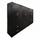 Ντουλάπα εξάφυλλη Athos pakoworld wenge 240x42x180εκ