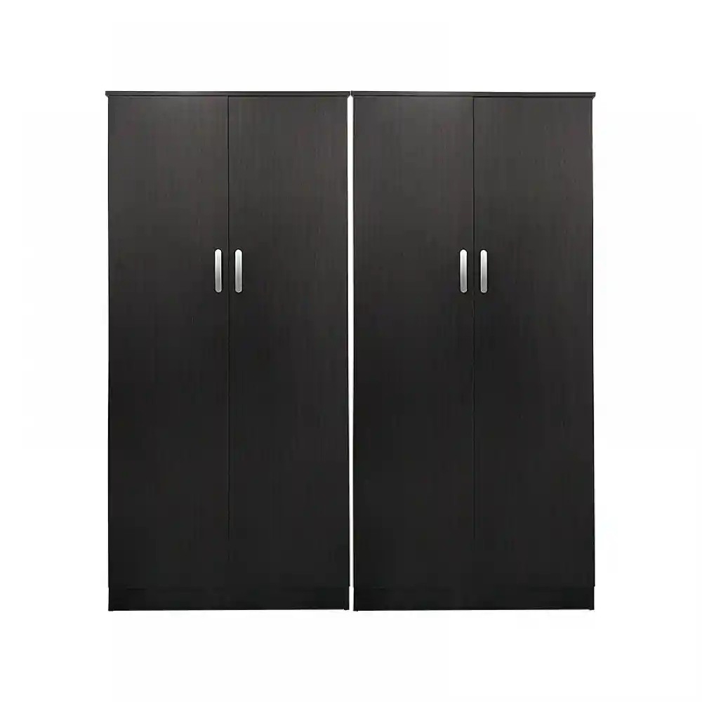 Ντουλάπα τετράφυλλη Athos Ι pakoworld wenge 160x42x180εκ