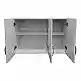 Ντουλάπα πεντάφυλλη με πατάρι Athos I pakoworld λευκή 170x42x240εκ